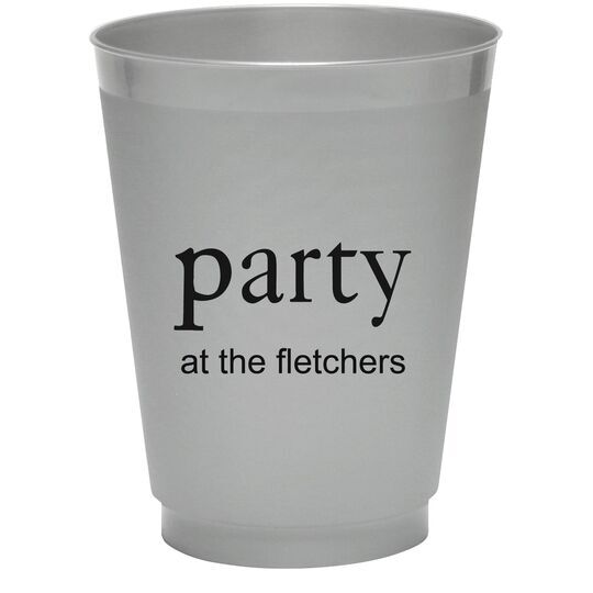 Big Word Party Colored Shatterproof Cups